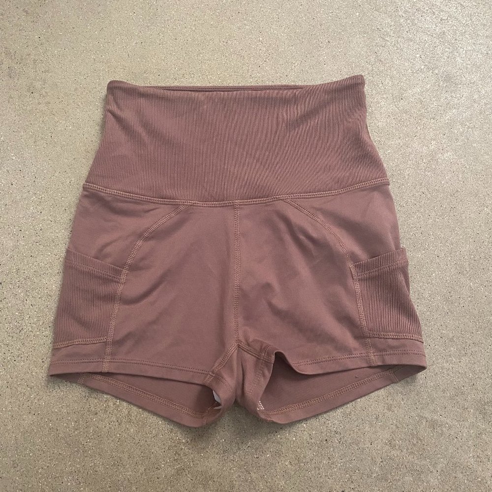 Free People Ultra-High Rise Off Beat Shorts